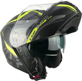 CGM 569G C-MAX CITY Casco Modular Nero Giallo Fluo Opaco
